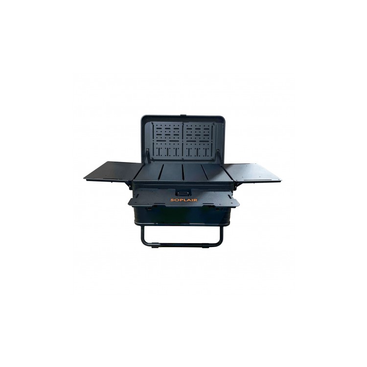 1 - Opvouwbare mobiele campingorganizer van aluminium voor campers en bestelwagens
